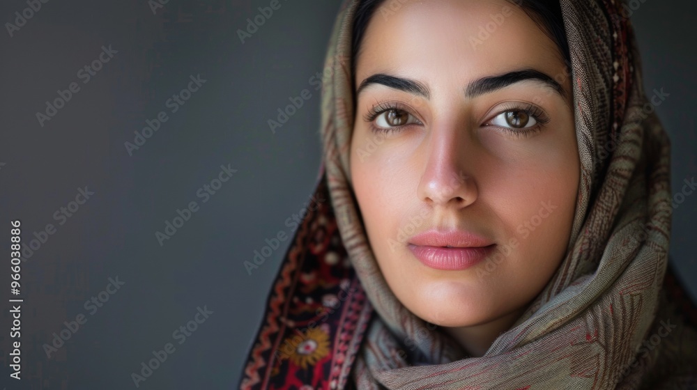 portrait of a woman with hijab portrait of a woman with hijab