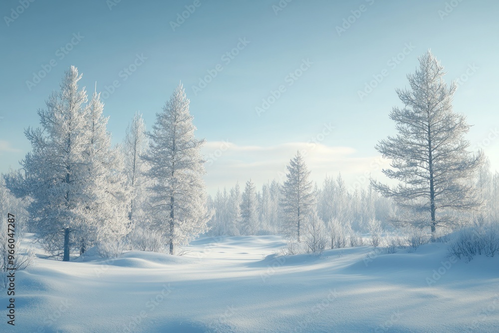 Frosty Trees in a Winter Wonderland Frosty Trees in a Winter Wonderland