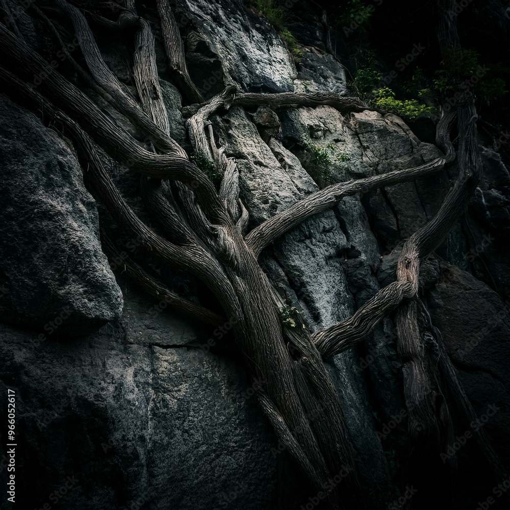 Dark bark as a backdrop revealing a stunning bark texture
Dark bark as a backdrop revealing a stunning bark texture