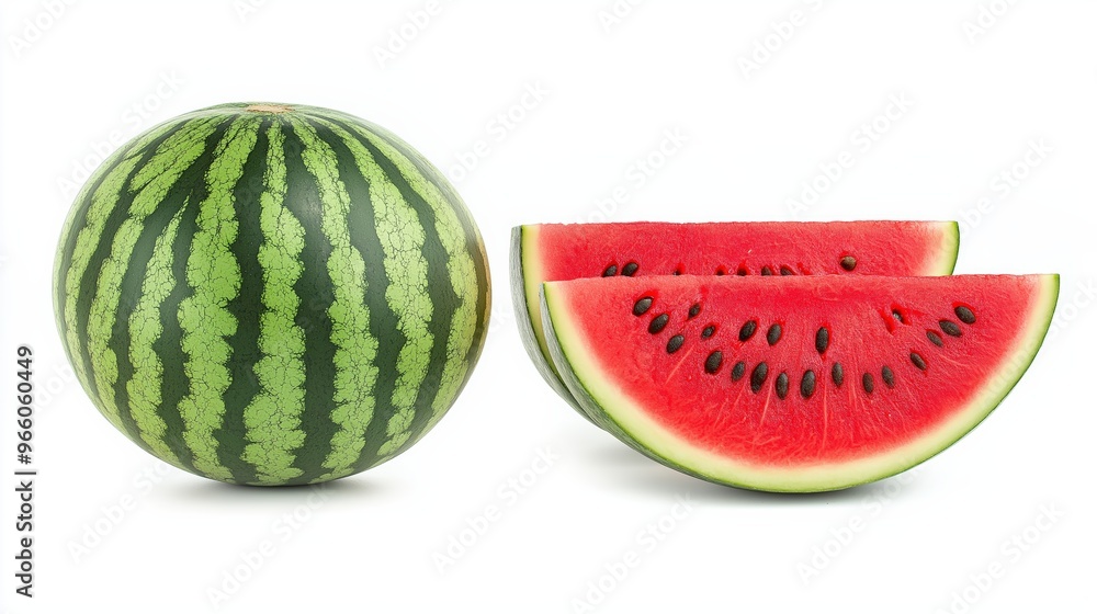 Watermelon isolated stock photo on white background Watermelon isolated stock photo on white background