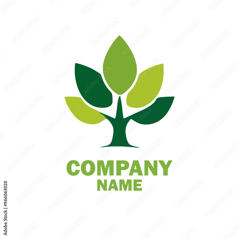 Elegant abstract tree logo featuring symmetrical leaves set against a smooth blue to pink gradient background, ideal for branding, environmental themes Elegant abstract tree logo featuring symmetrical leaves set against a smooth blue to pink gradient background, ideal for branding, environmental themes