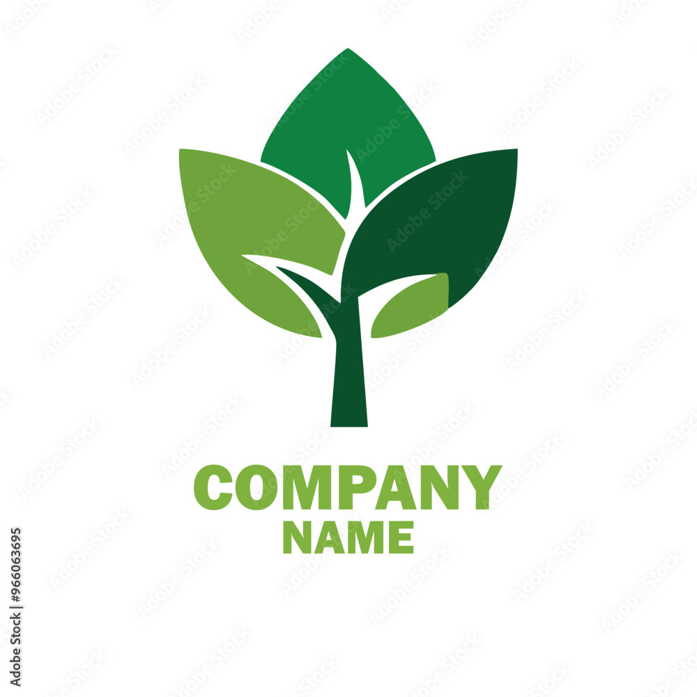 Elegant abstract tree logo featuring symmetrical leaves set against a smooth blue to pink gradient background, ideal for branding, environmental themes Elegant abstract tree logo featuring symmetrical leaves set against a smooth blue to pink gradient background, ideal for branding, environmental themes