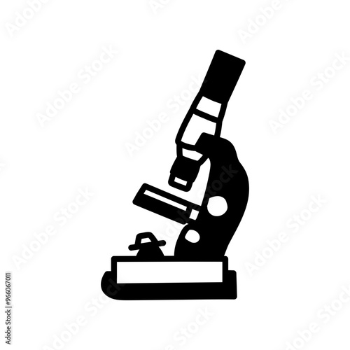 Toy Microscope Glyph Icon, Vector illustration