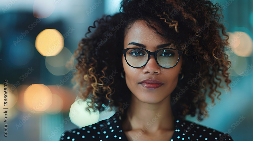 Portrait Successful Business Woman Using Digi Portrait Successful Business Woman Using Digi