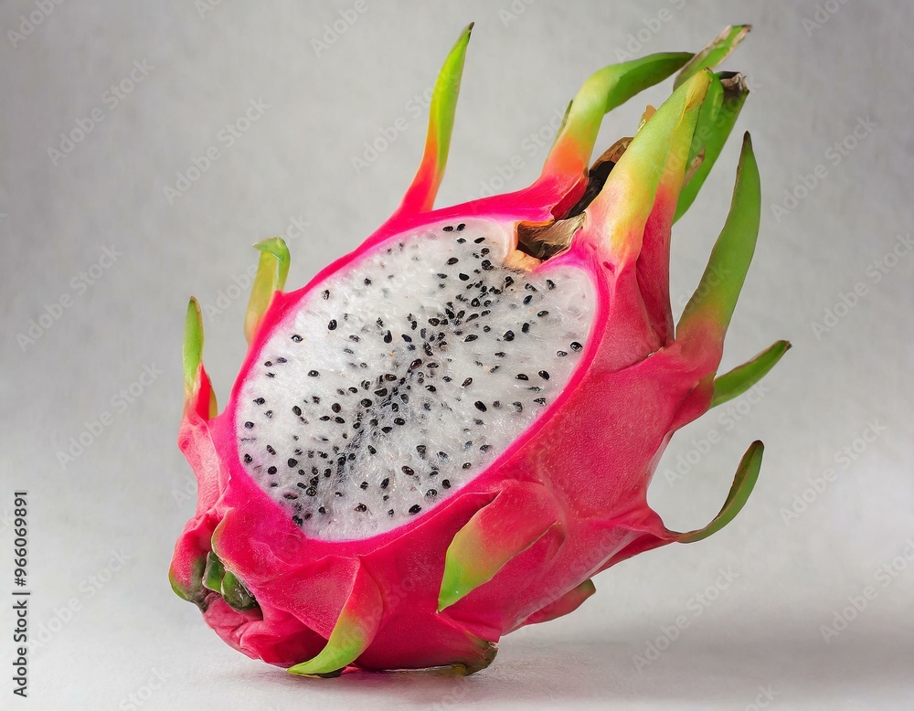 dragon fruit on white background dragon fruit on white background
