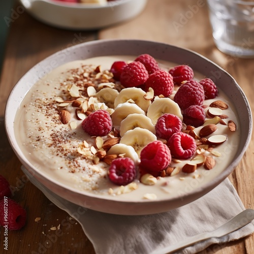Wallpaper Mural Protein Smoothie Bowl with Fresh Berries and Nuts – A Nutritious Breakfast Boost Torontodigital.ca