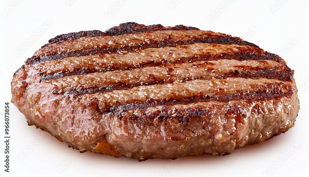 grilled hamburger meat isolated on white background, full depth of field
grilled hamburger meat isolated on white background, full depth of field