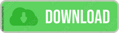 Green download button. Green download icon.