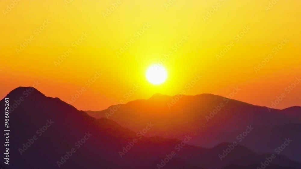 Natural scenery mountains sunset mountain sunset 4K time-lapse Natural scenery mountains sunset mountain sunset 4K time-lapse