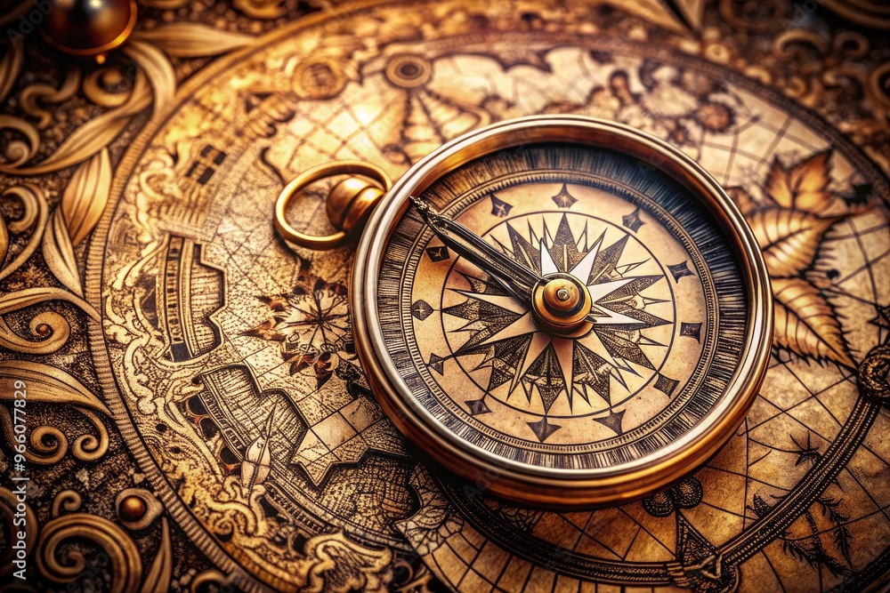 Intricately designed compass with ornate details and subtle textures, perfect for tattoo inspiration, symbolizing navigation, exploration, and personal growth in a striking visual representation. Intricately designed compass with ornate details and subtle textures, perfect for tattoo inspiration, symbolizing navigation, exploration, and personal growth in a striking visual representation.