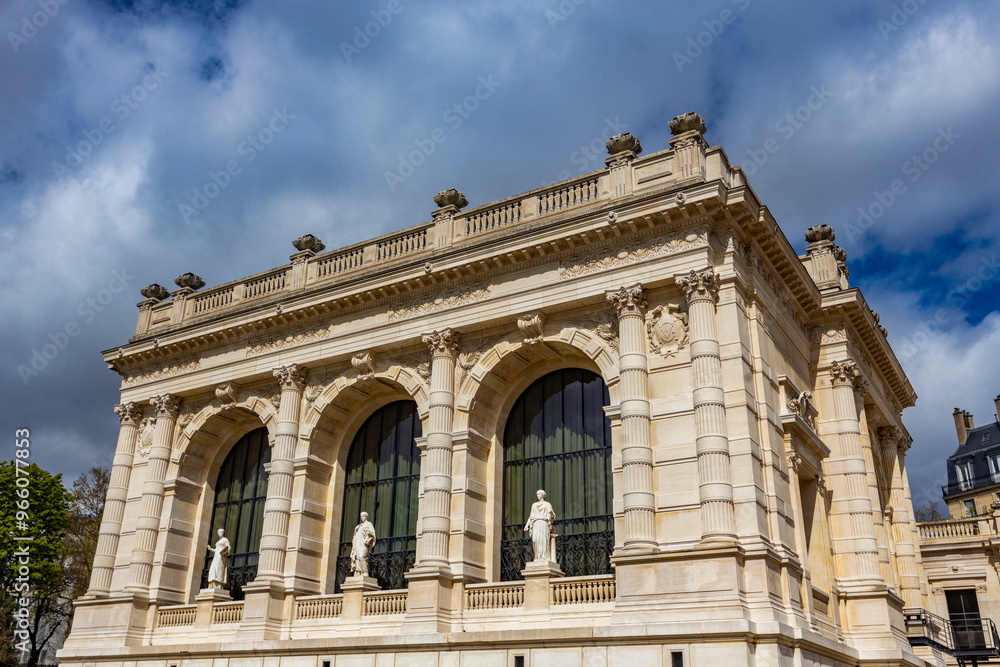 Paris, France - April 12, 2023: Palais Galliera, museum of fashion and fashion history in Paris, France. It is estalished in 1977. Paris, France - April 12, 2023: Palais Galliera, museum of fashion and fashion history in Paris, France. It is estalished in 1977.