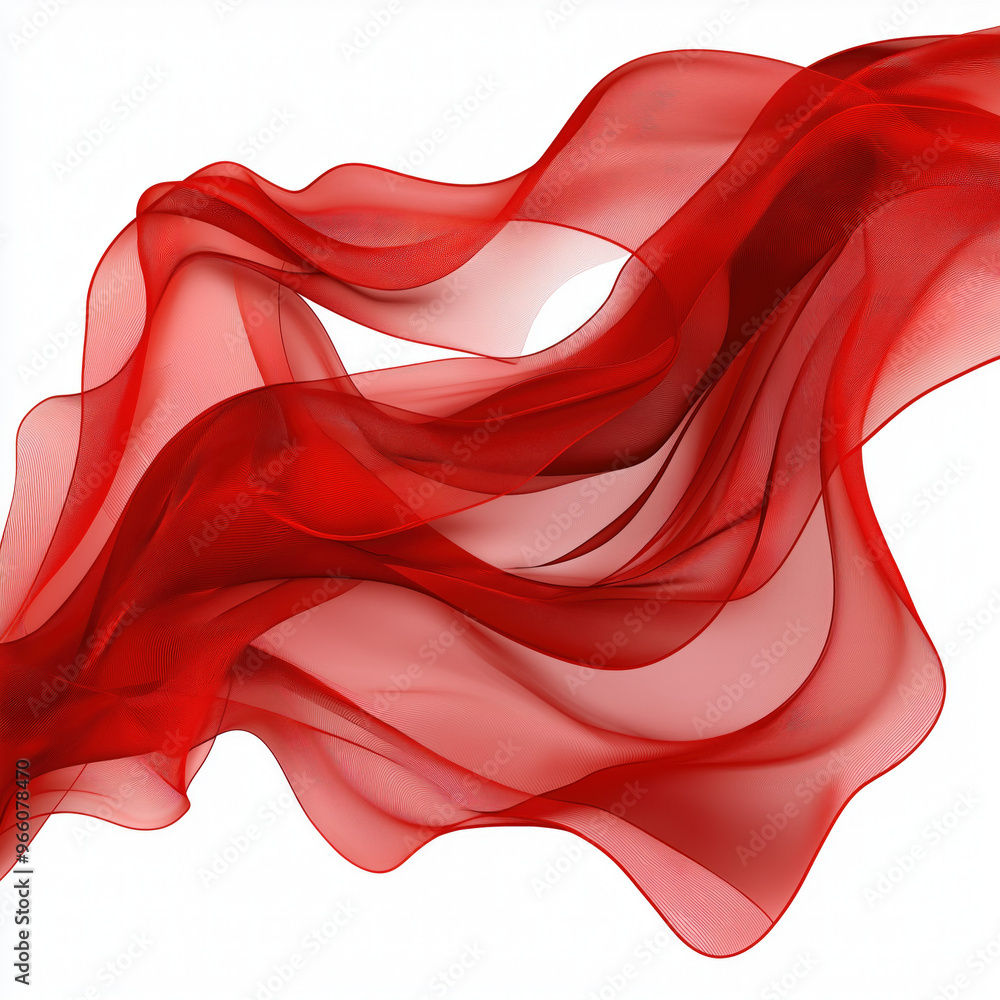 Obraz premium Flying Scarf Isolated