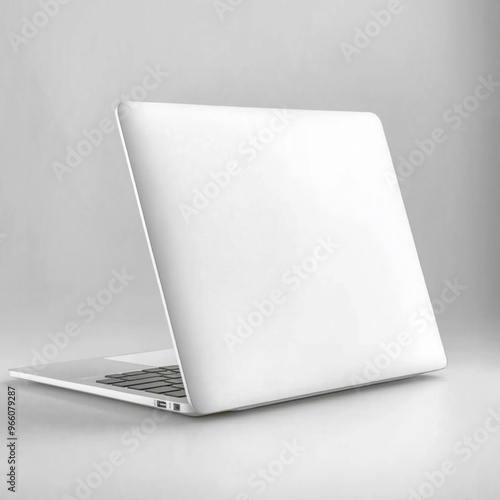 Laptop Back View Isolated