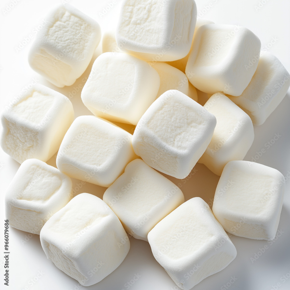 Mini Marshmallows Isolated Mini Marshmallows Isolated
