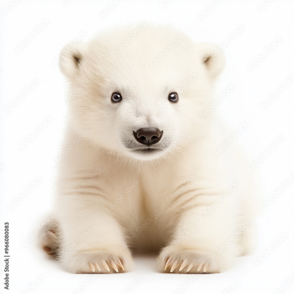 Polar Bear Cub Isolated Polar Bear Cub Isolated