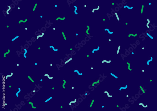 Wallpaper Mural Confetti Seamless Pattern vector element. Retro Seamless Abstract Design Background. Vector Background with Sprinkles Torontodigital.ca