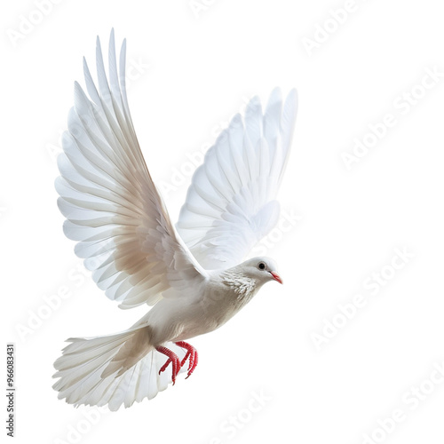 white dove isolated on transparent background.png 