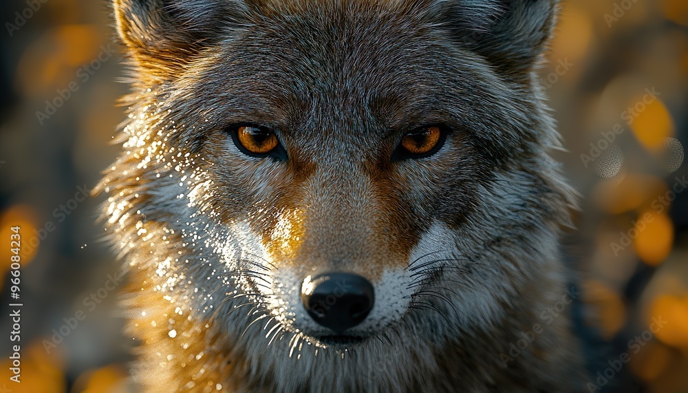 Obraz premium gray wolf portrait