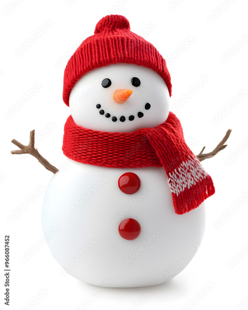 Cute Snowman isolated on white background Cute Snowman isolated on white background