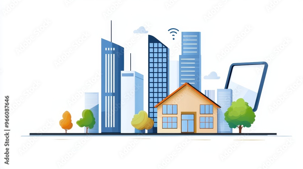 Obraz premium Enhancing Citizen Engagement in Smart Cities using IoT-Powered Apps