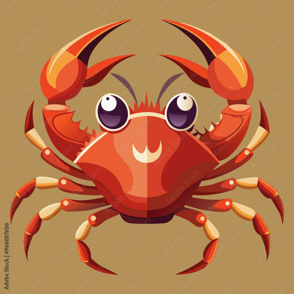 vector illustration of red crab vector illustration of red crab