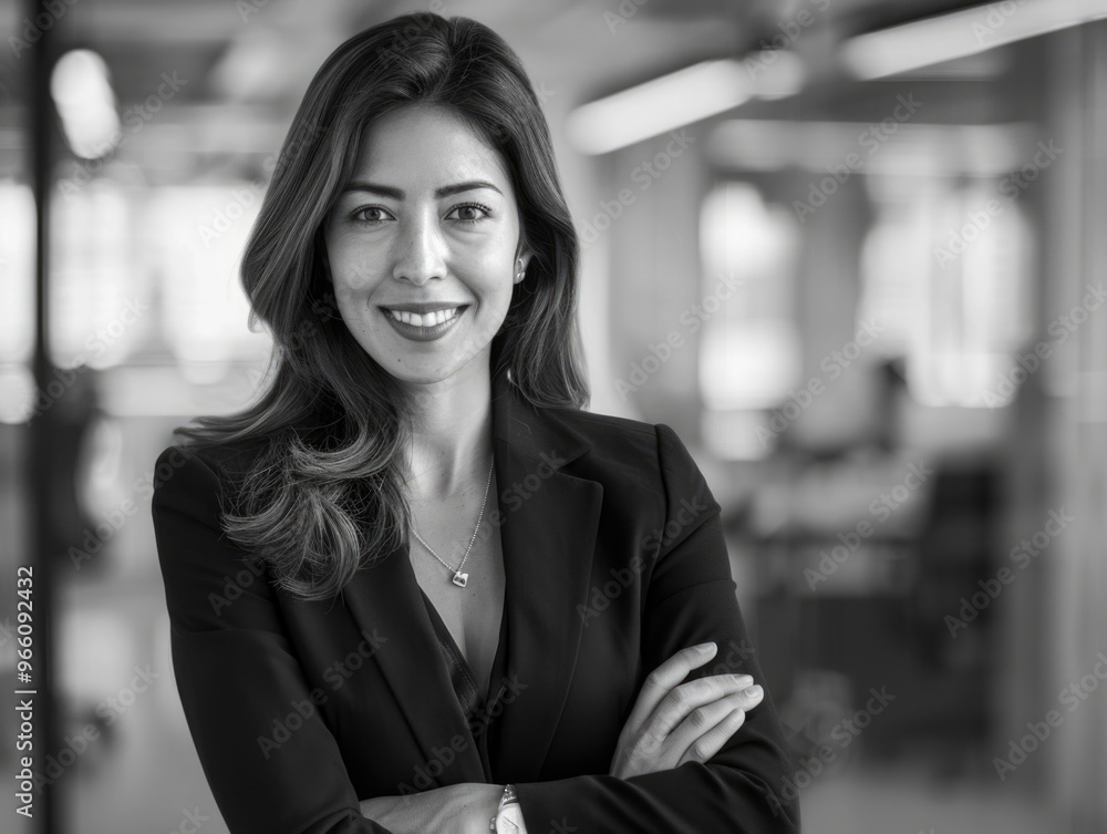 Professional Businesswoman in Office Setting Professional Businesswoman in Office Setting