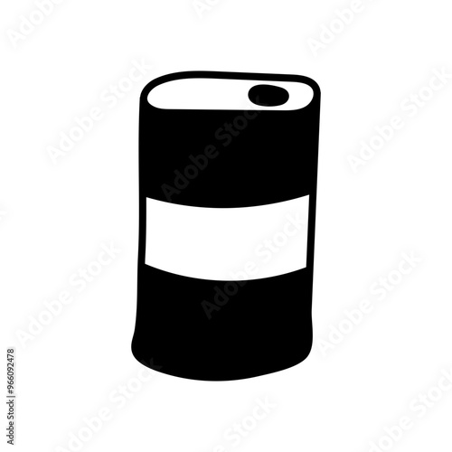 Atomic Waste Glyph Icon, Vector illustration