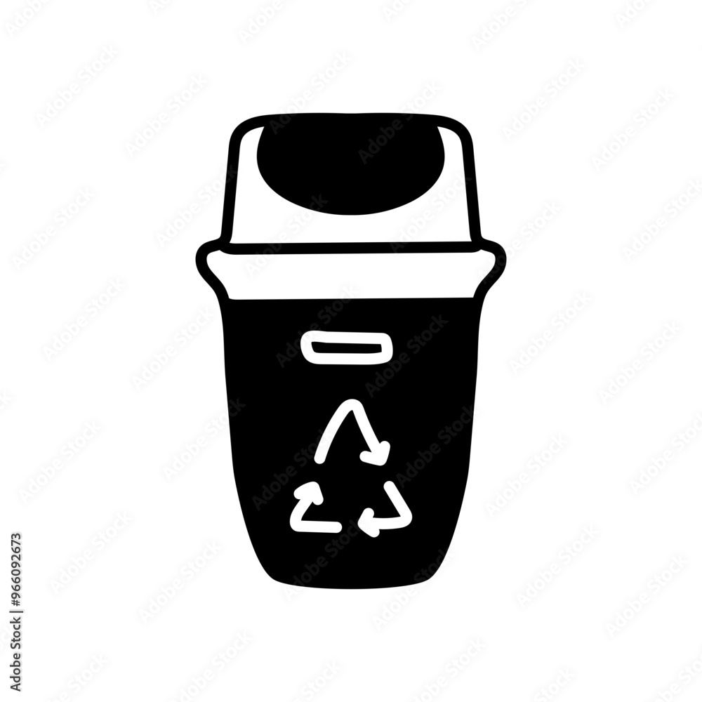 Zero Waste Glyph Icon, Vector illustration Zero Waste Glyph Icon, Vector illustration