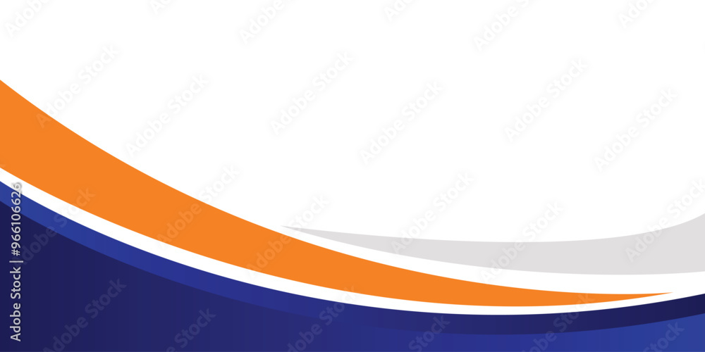 Abstract blue and yellow business wave banner background. Abstract blue and yellow business wave banner background.