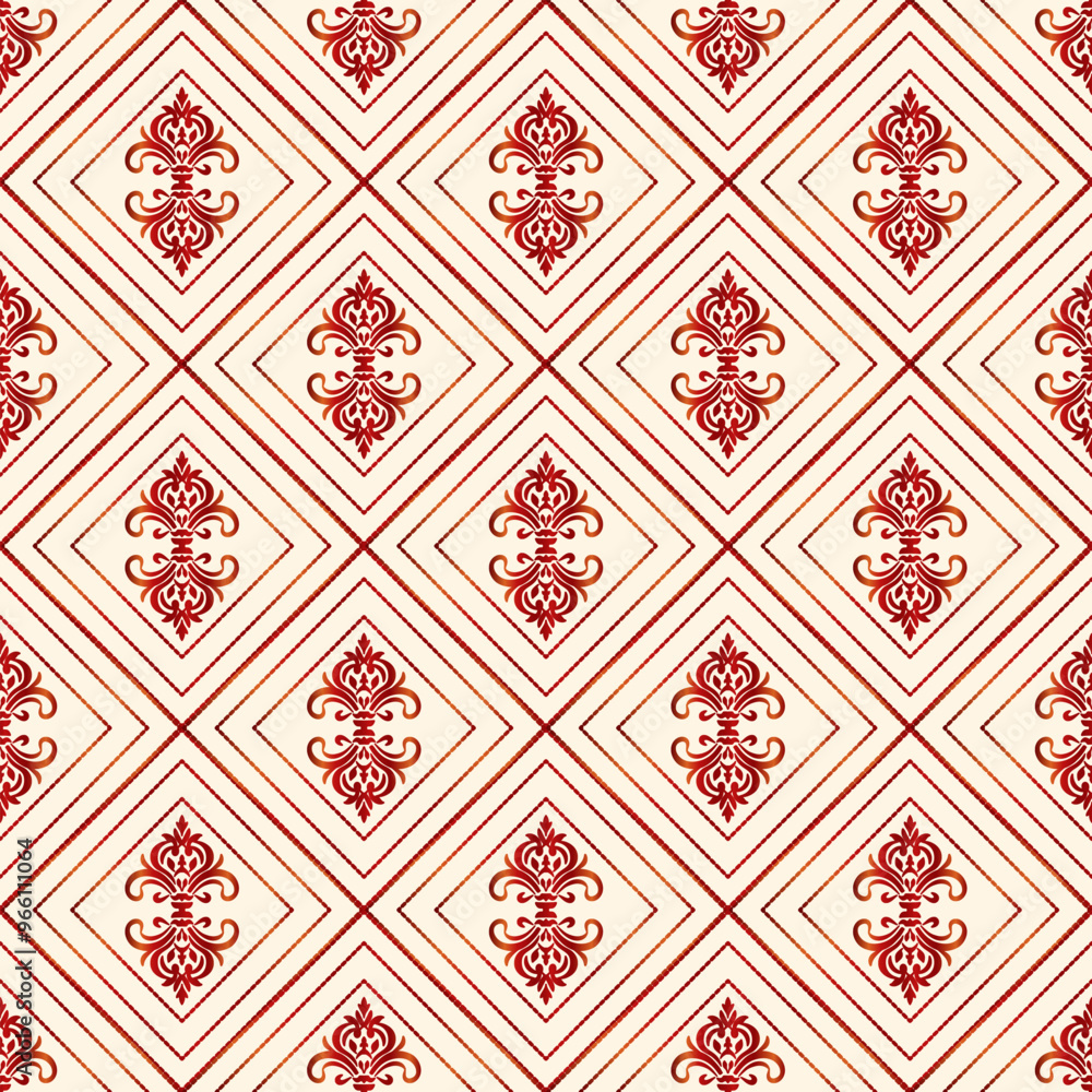 Seamless pattern with red flowers Seamless pattern with red flowers