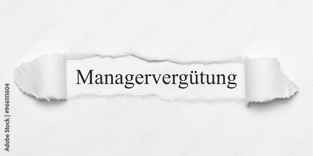 Obraz premium Managervergütung