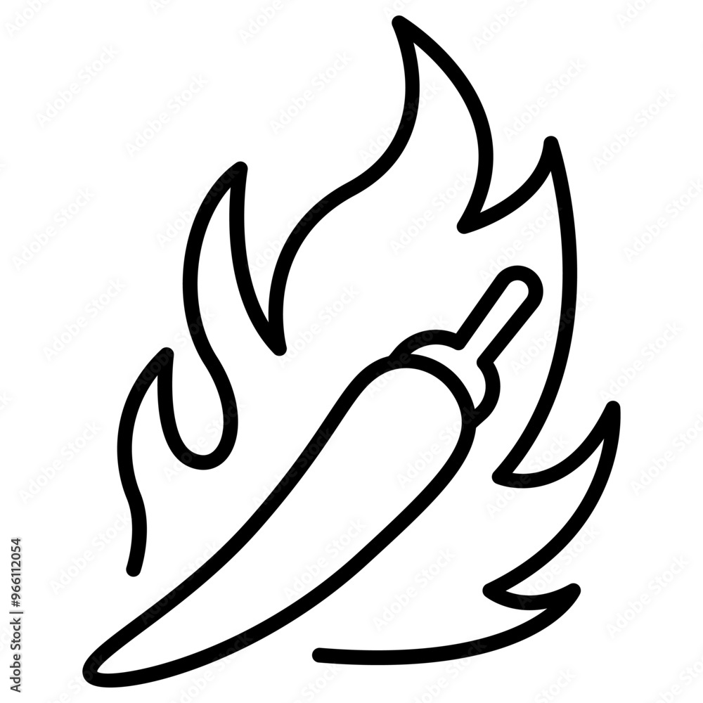 Obraz premium Chili icon