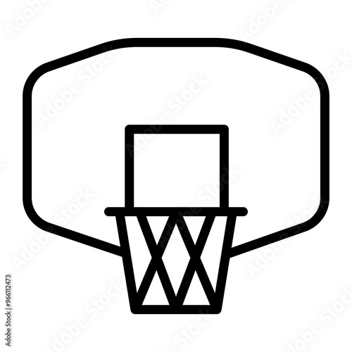 Basketball hoop icon