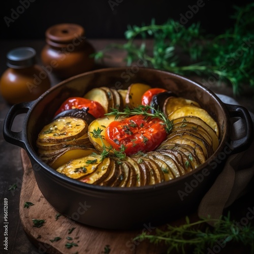 Wallpaper Mural Vegan Greek Vegetable Casserole (Briam) – A Mediterranean Delight Torontodigital.ca