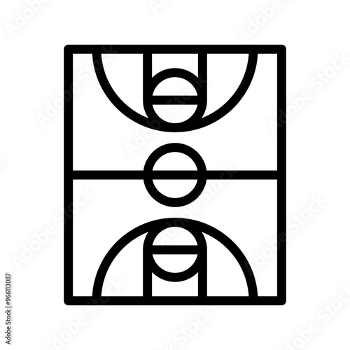 Basketball court icon