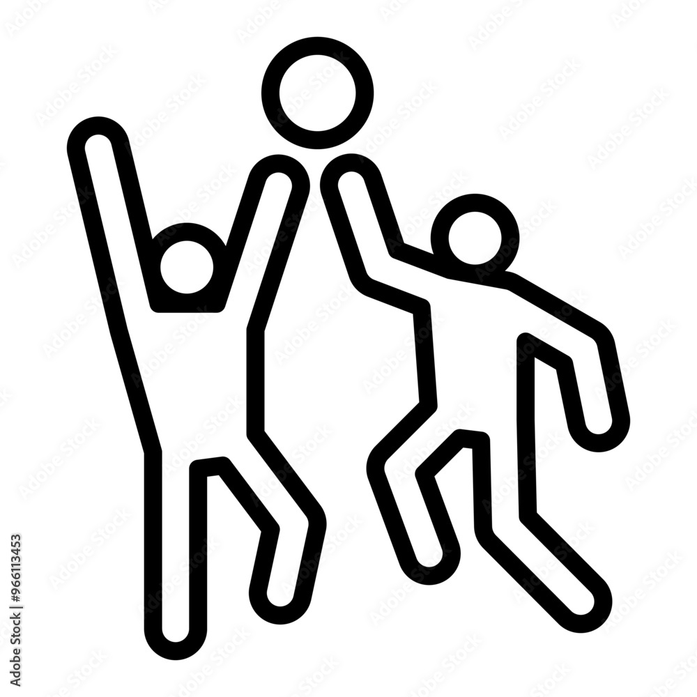 Playing basketball icon Playing basketball icon