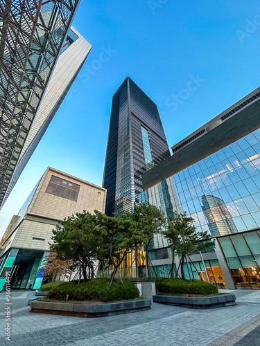 Obraz na płótnie Seoul, Republic of Korea. City view. City center with office buildings. w salonie