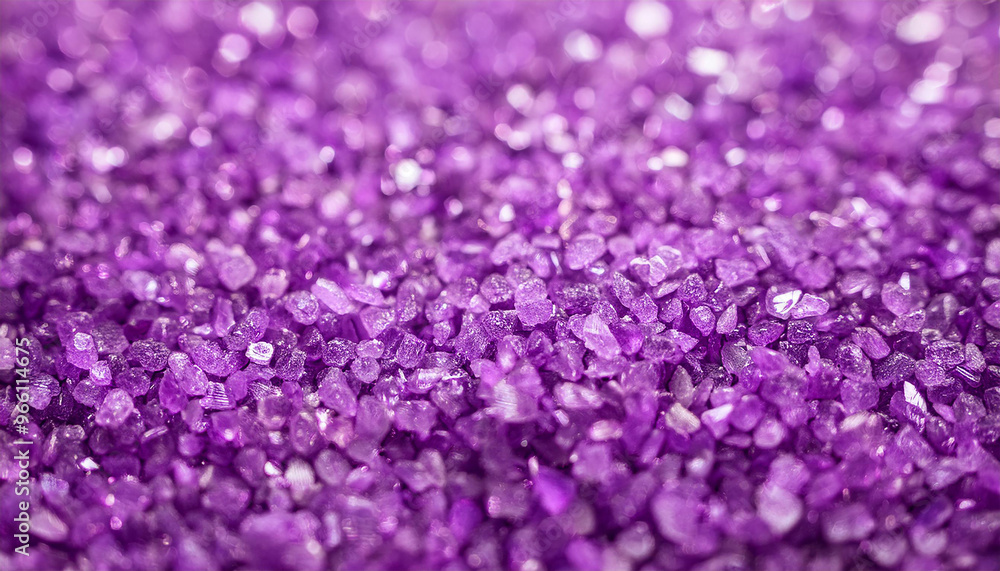 Vibrant small purple crystals shimmering. Glittering stones. Wallpaper design. Vibrant small purple crystals shimmering. Glittering stones. Wallpaper design.