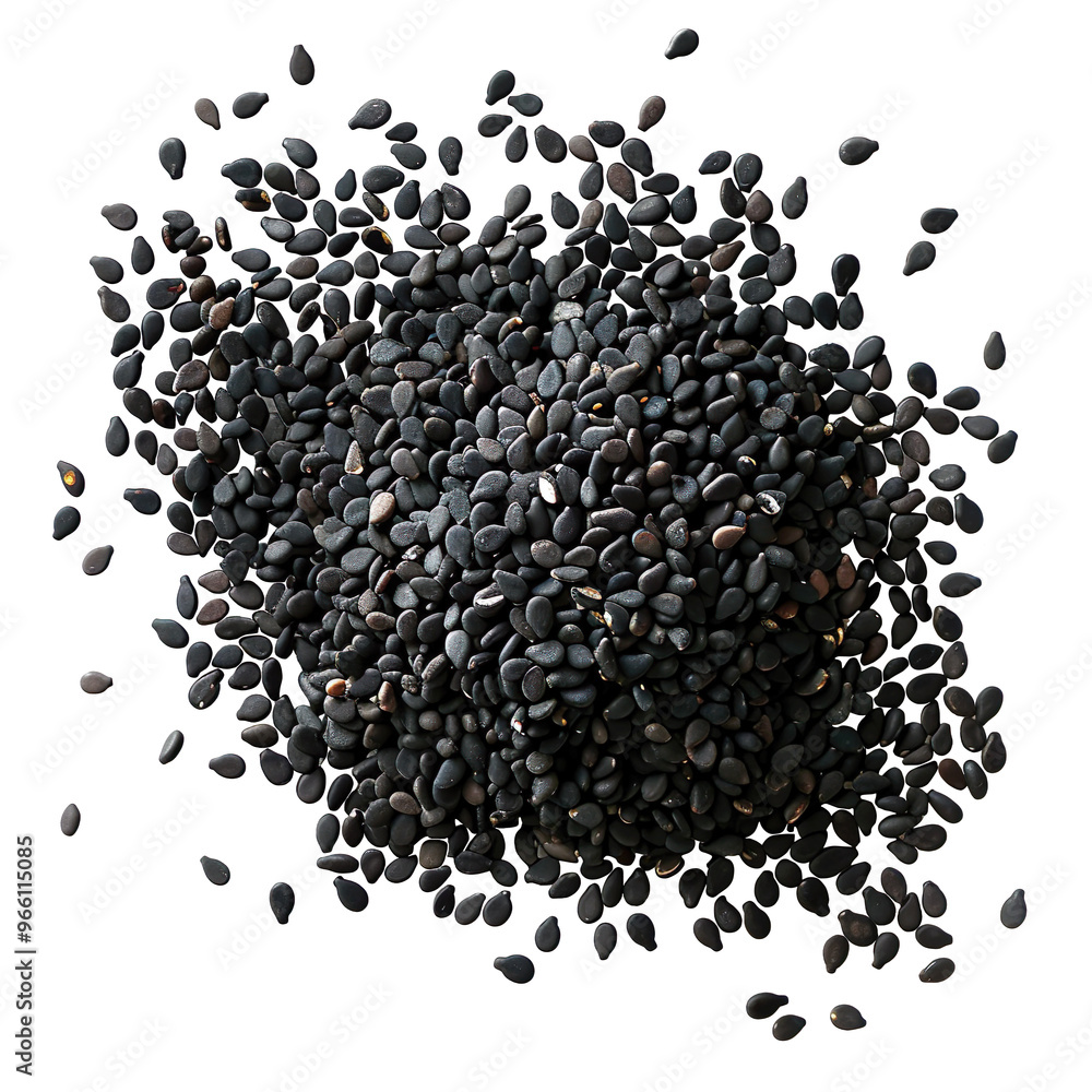 Black Sesame Seeds Pile Black Sesame Seeds Pile