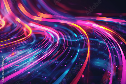 Beautiful texture surface neon wave, design natural abstract background