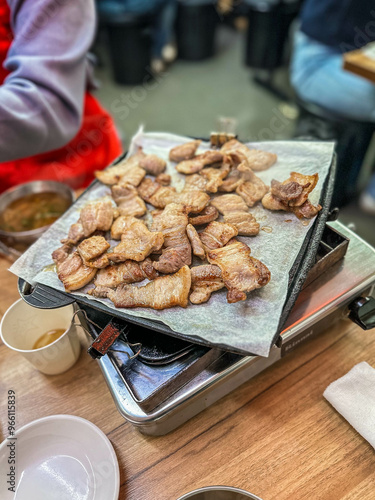 Korean BBQ, Korean table. Seoul