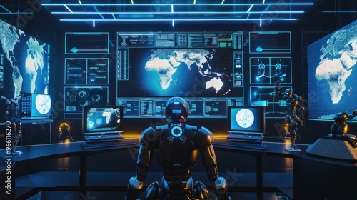 Cybernetic Surveillance: A Robot Monitoring Global Data