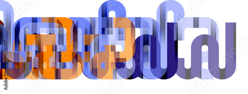 Lines, abstract letter style design background. Geometric vector Illustration For Wallpaper, Banner, Background, Card, Book Illustration, landing page