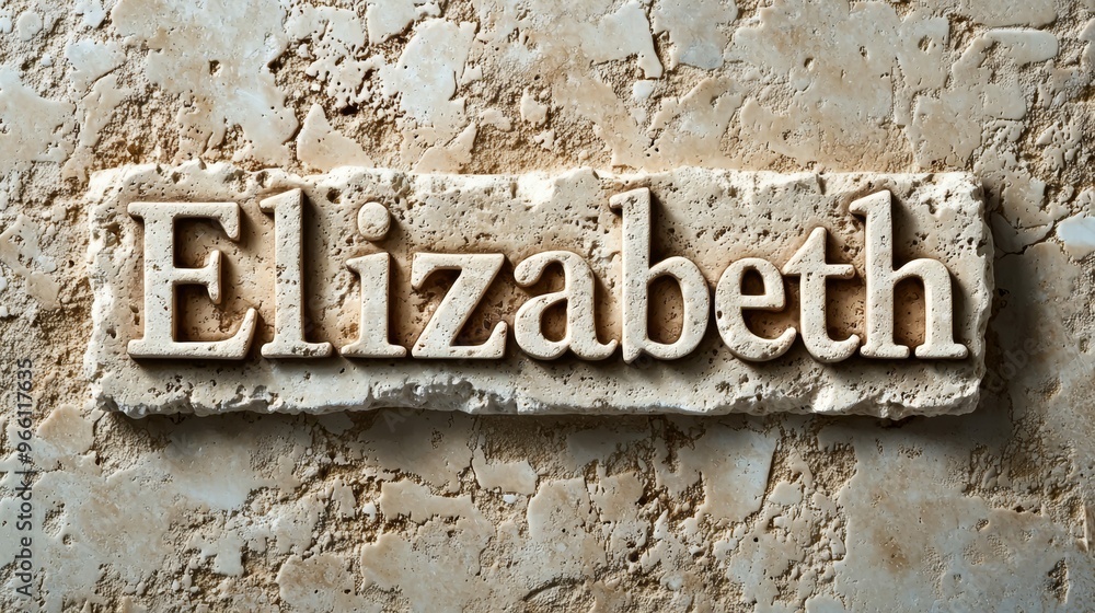 Travertino personalized name postcard perfect for decor.