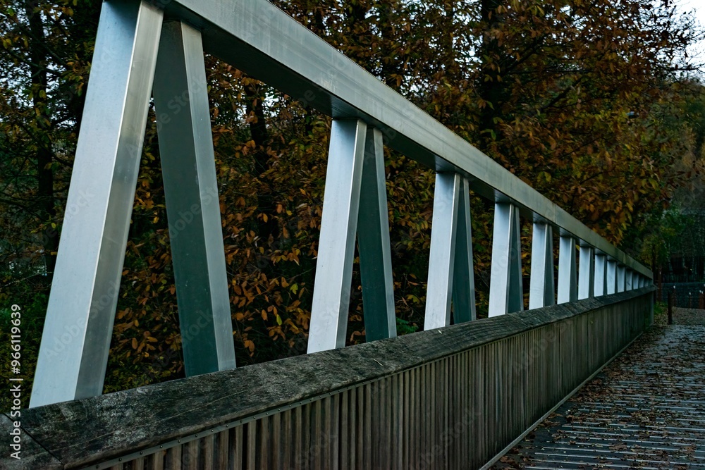 bridge over the river in the forest bridge over the river in the forest