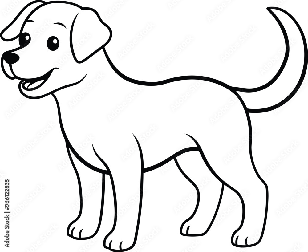 Adorable Playful Puppy Vector Illustration with Tail Wagging Joyfully
Adorable Playful Puppy Vector Illustration with Tail Wagging Joyfully
