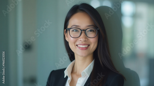 Confident Asian Businesswoman Corporate Headshots - Professional Business Portraits for Executive Profiles, Marketing, and LinkedIn