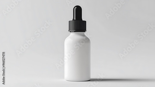 White Dropper Bottle Mockup  Minimalist Design  Product Packaging