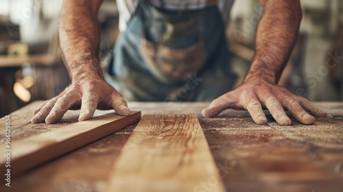 Handyman at Work: A Man Engaged in DIY Project in Home Workshop