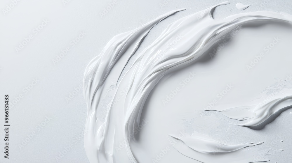 Describe how symmetry in the texture and movement of the liquid can inspire a skincare routine focused on smooth, flawless complexion Describe how symmetry in the texture and movement of the liquid can inspire a skincare routine focused on smooth, flawless complexion